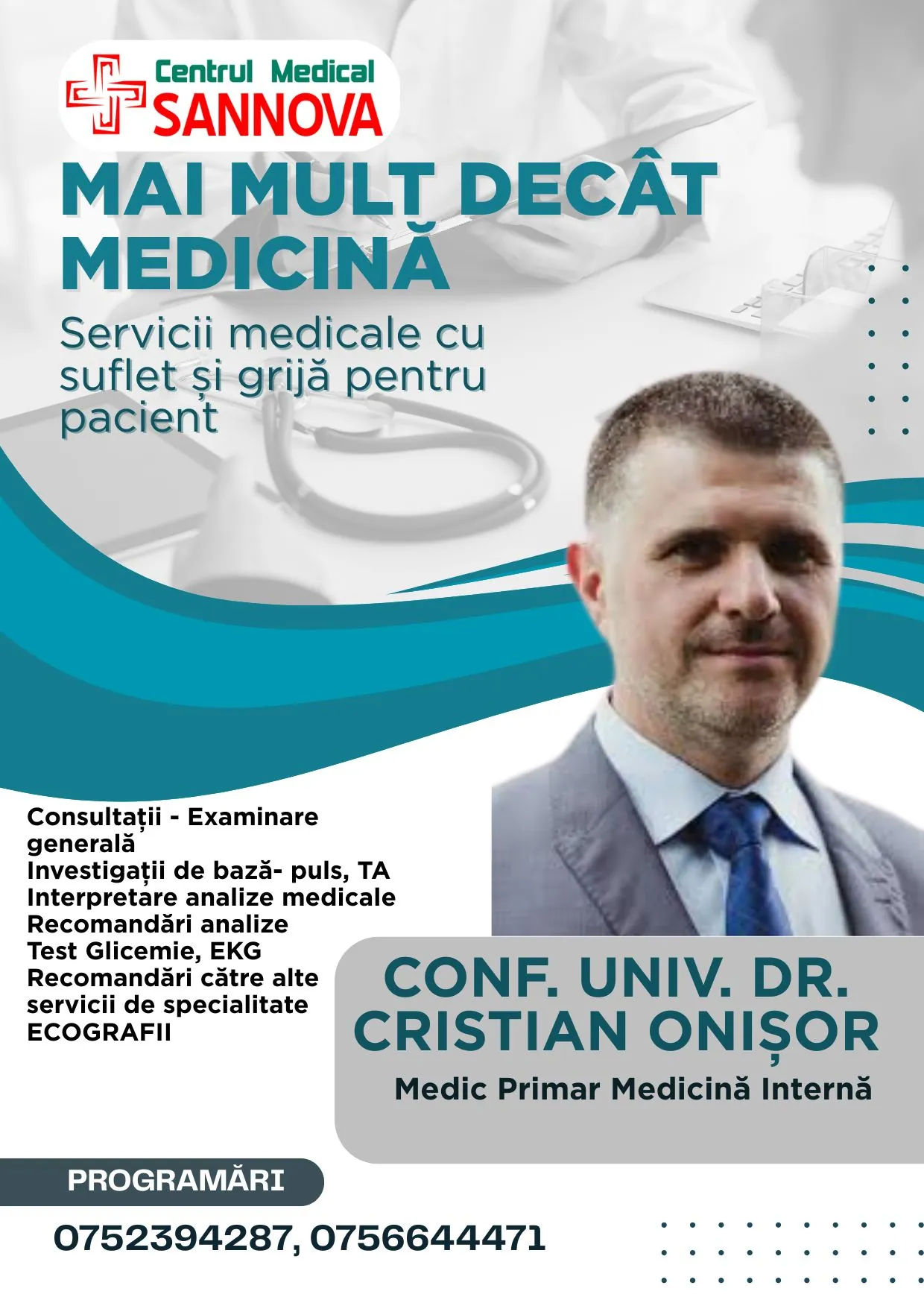 Portret — Dr. CRISTIAN ONISOR