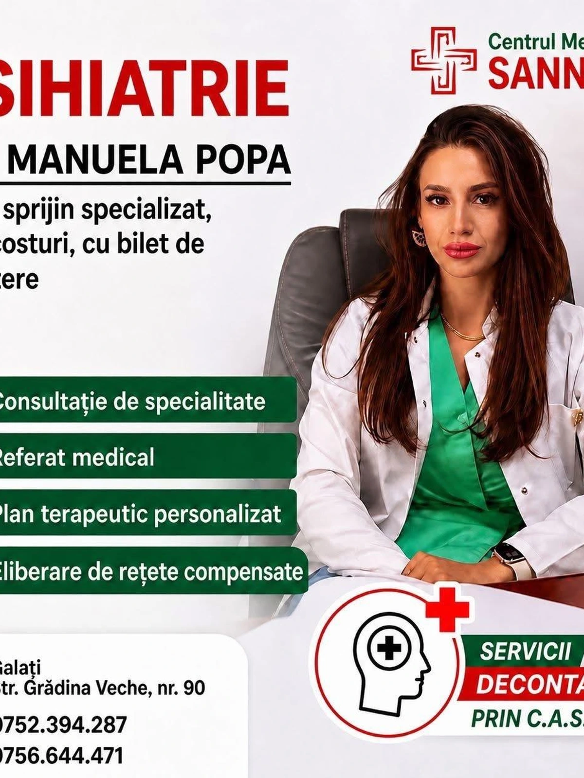 Portret — Dr. MANUELA POPA